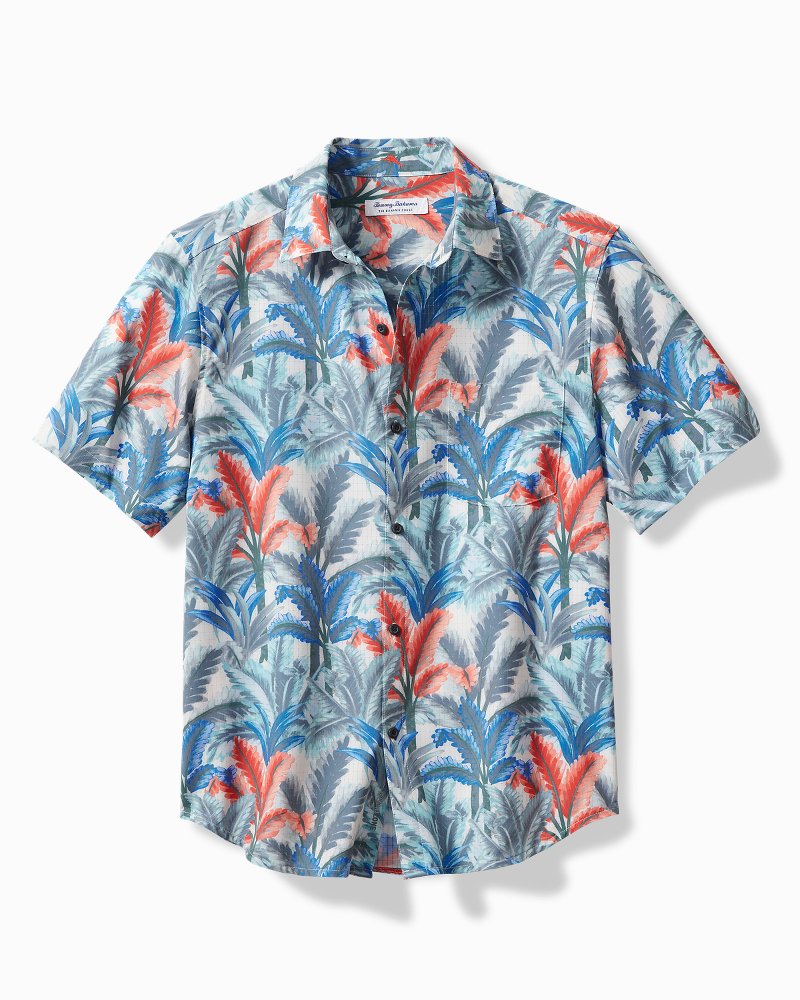 Big & Tall Bahama Coast Villa Palms IslandZone® Short-Sleeve Shirt