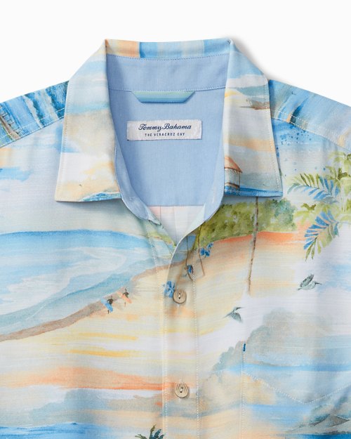 Big & Tall Veracruz Cay Isle Vista Short-Sleeve Shirt