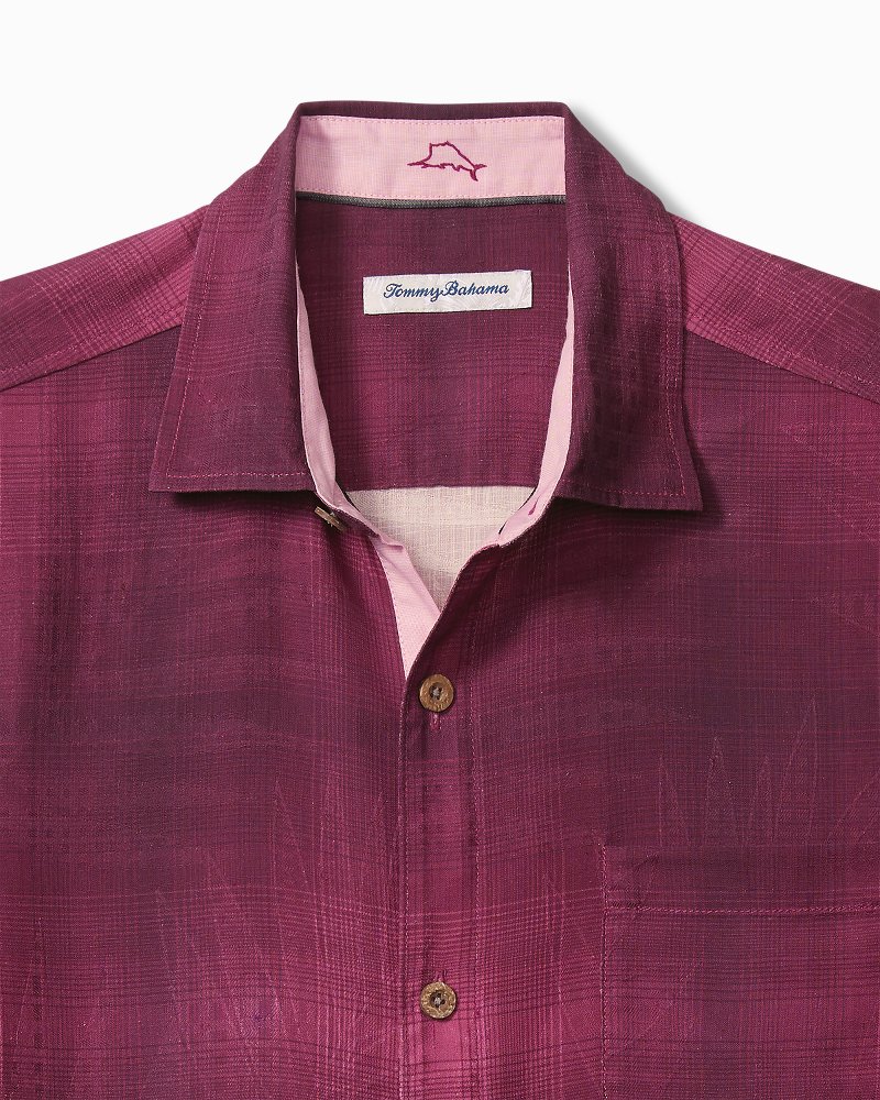Big & Tall Madera Ombré Silk Camp Shirt