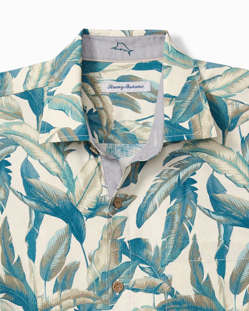 Thumbnail for Big & Tall Frond Valley Silk Camp Shirt