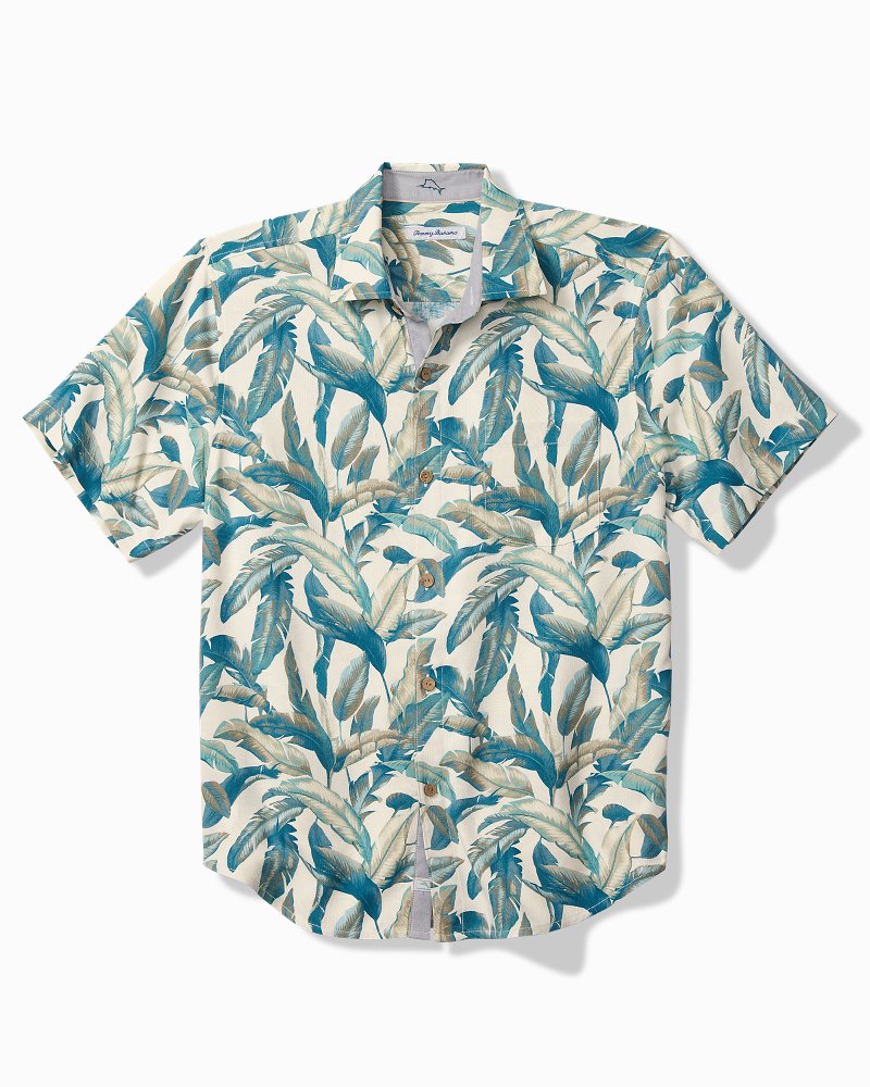 Thumbnail for Big & Tall Frond Valley Silk Camp Shirt