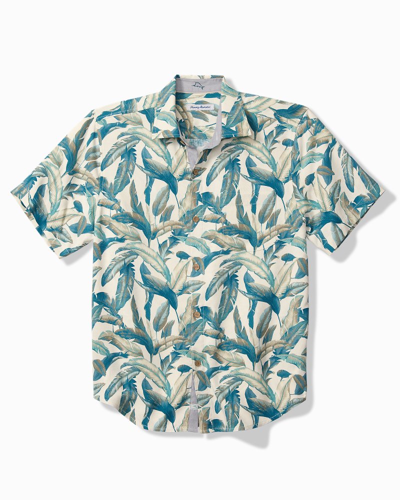 Big & Tall Frond Valley Silk Camp Shirt