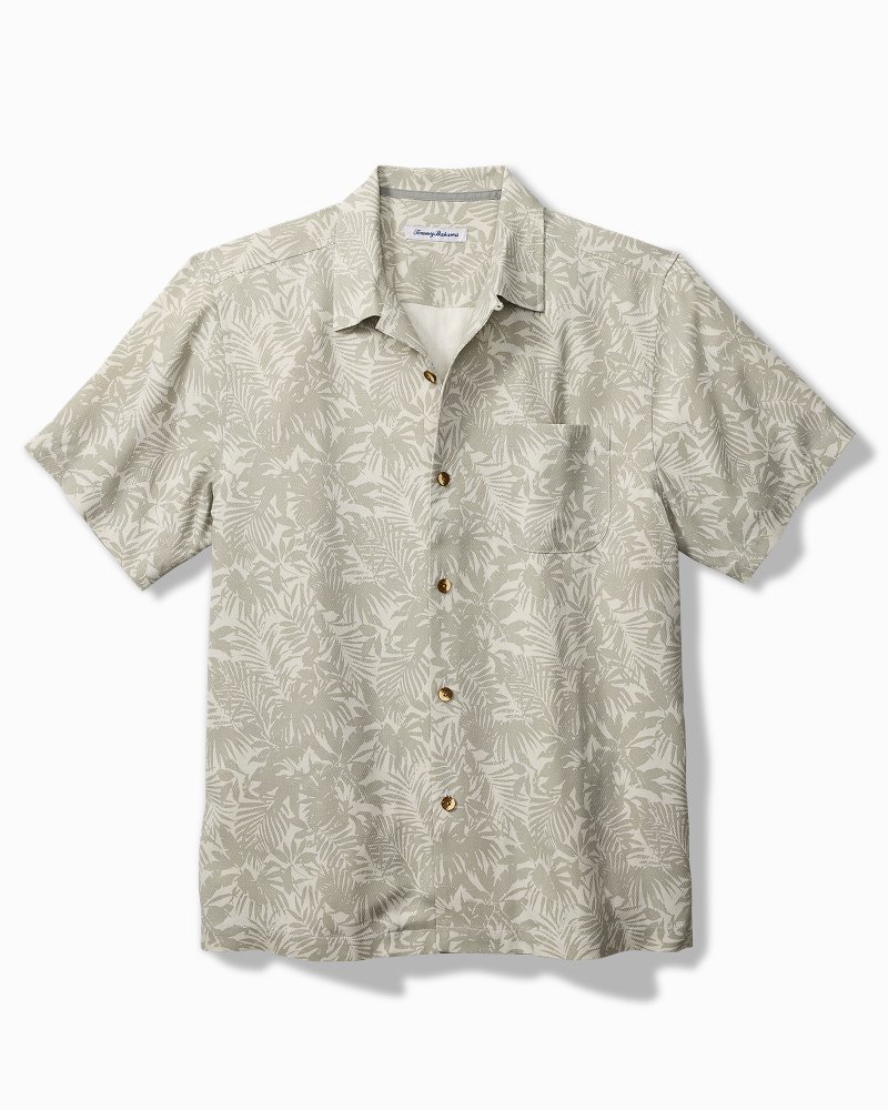 Big & Tall Palm Haven Silk Camp Shirt