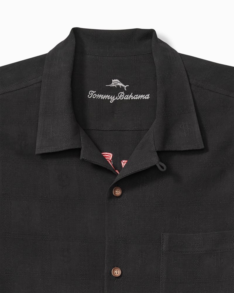 Big & Tall Vegas State of Mind Silk Camp Shirt