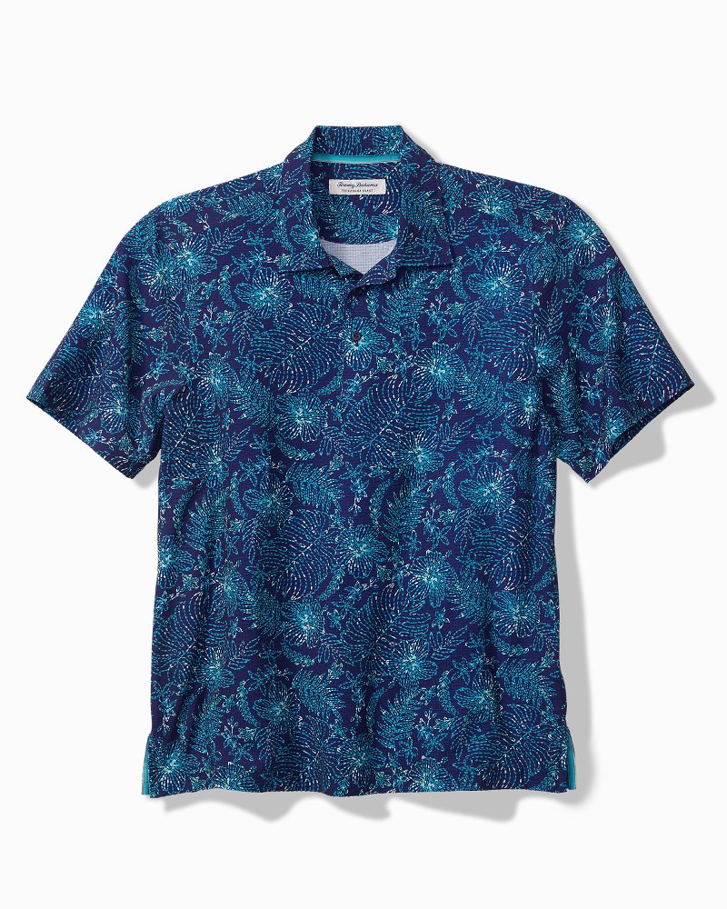 Big & Tall Bahama Coast Azul Burst IslandZone® Polo