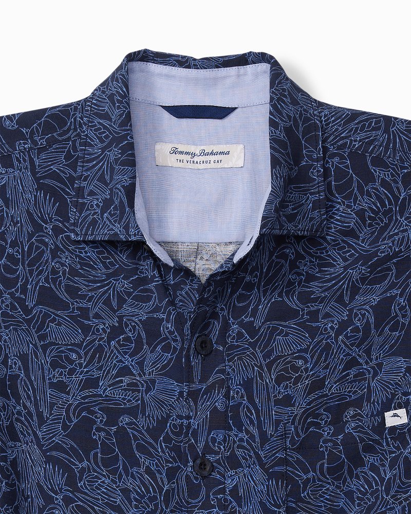 Big & Tall Veracruz Cay Paradise Pajaro Short-Sleeve Shirt