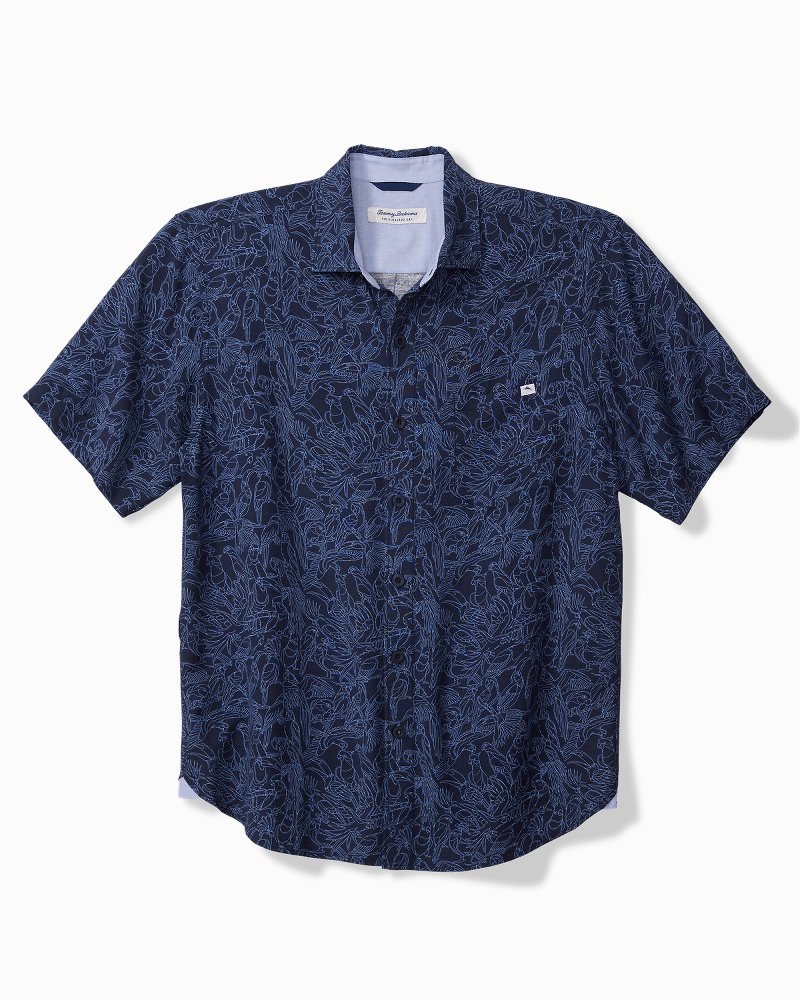 Big & Tall Veracruz Cay Paradise Pajaro Short-Sleeve Shirt