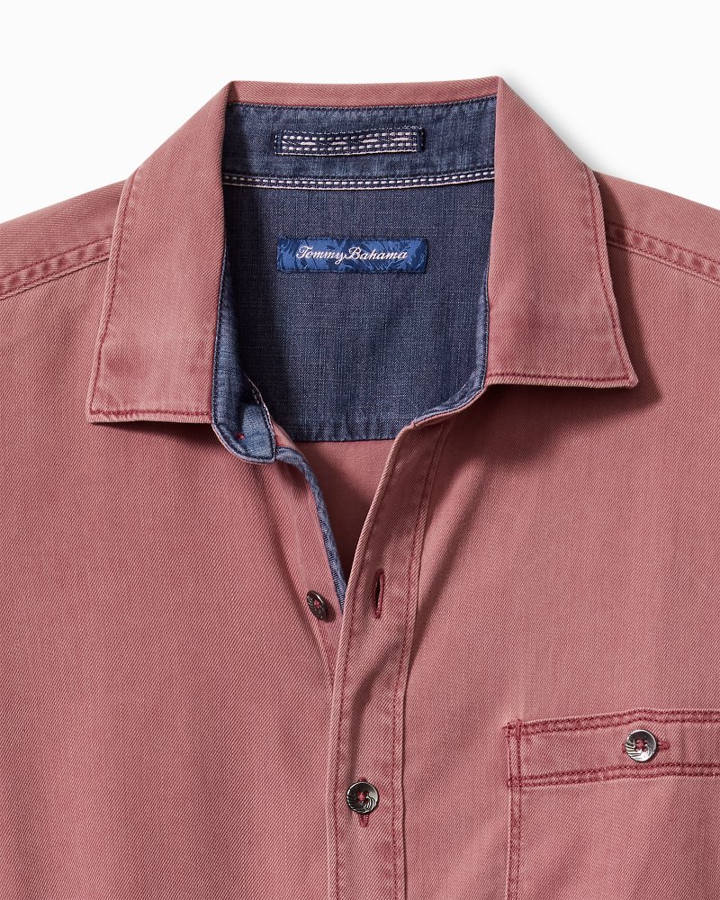 Big & Tall Ocean Wash Twill Long-Sleeve Shirt