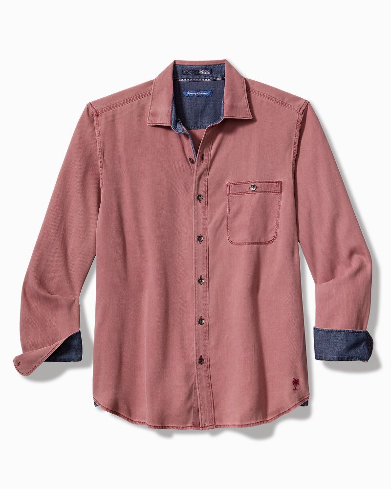 Big & Tall Ocean Wash Twill Long-Sleeve Shirt