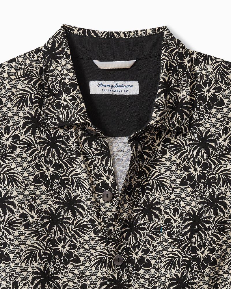 Big & Tall Veracruz Cay Palm Cascade Short-Sleeve Shirt