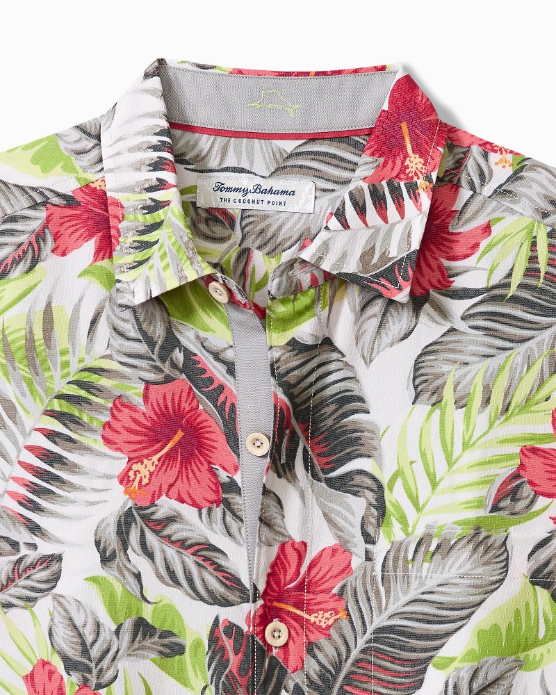 Big & Tall Coconut Point Hibiscus Shores IslandZone® Camp Shirt