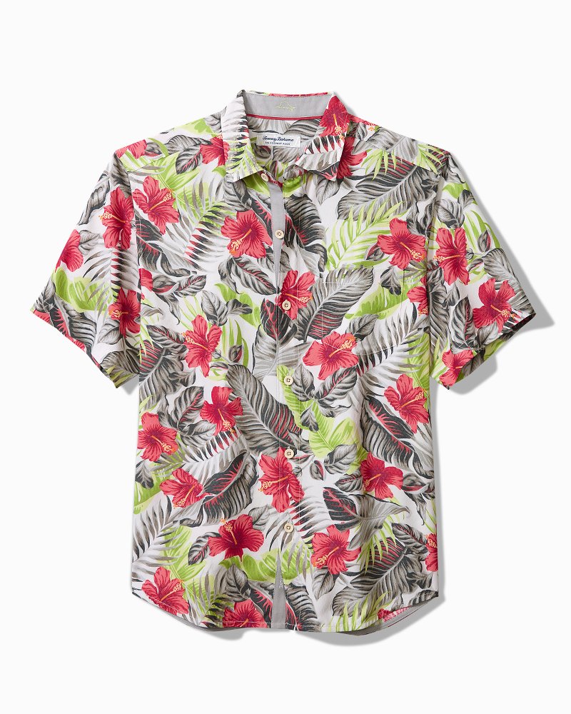 Big & Tall Coconut Point Hibiscus Shores IslandZone® Camp Shirt