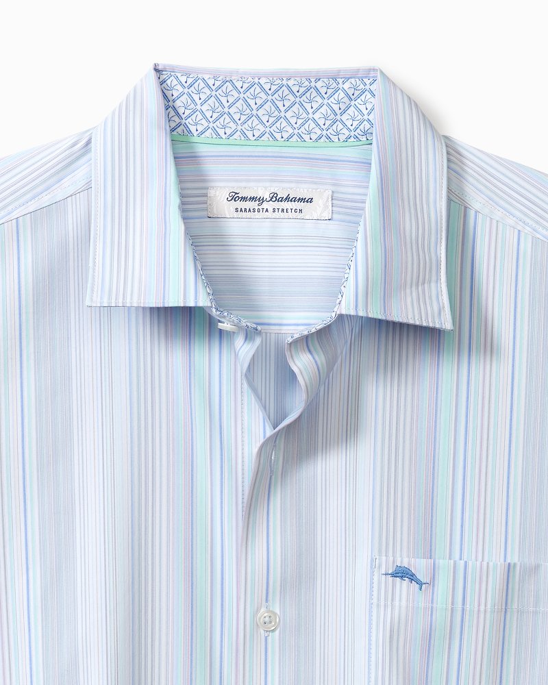 Big & Tall Sarasota Stretch Santiago Stripe IslandZone® Shirt