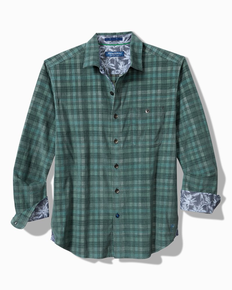 Big & Tall Coastline Cord Stretch Lagoon Check Shirt