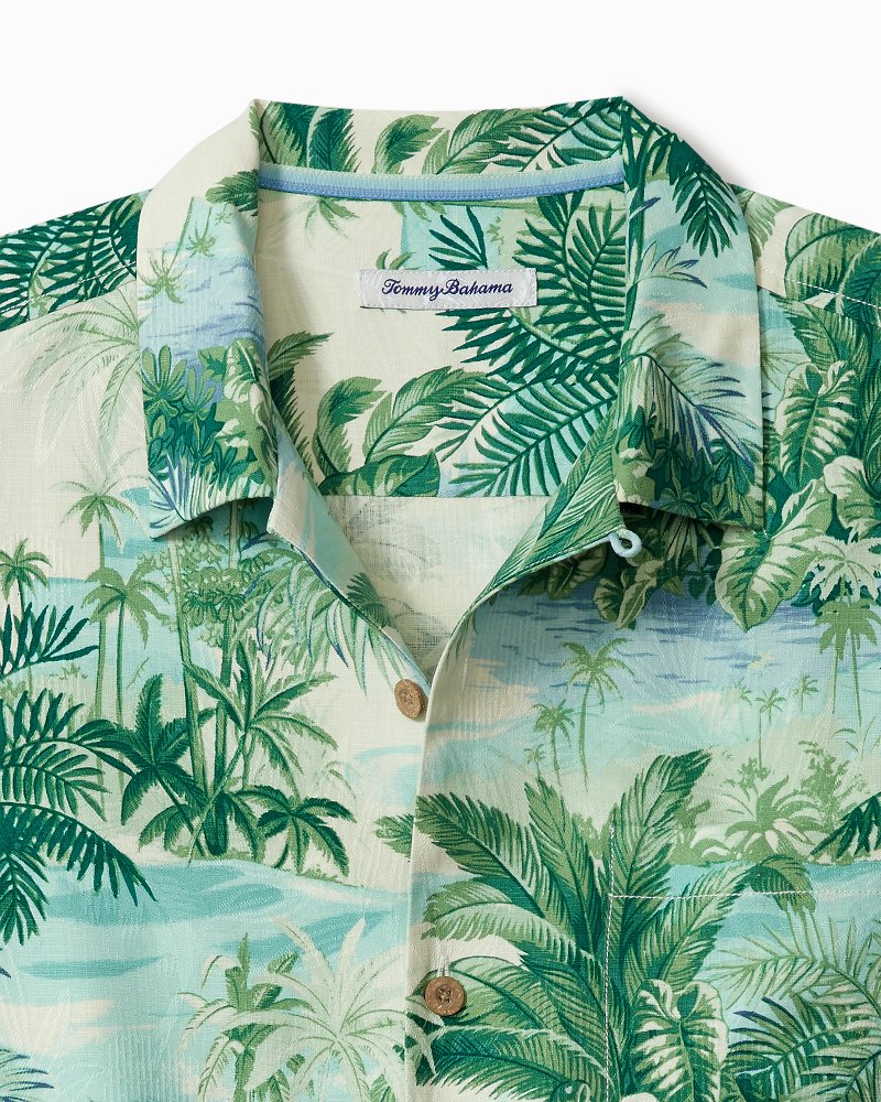 Big & Tall Mangrove Jungle Silk Camp Shirt