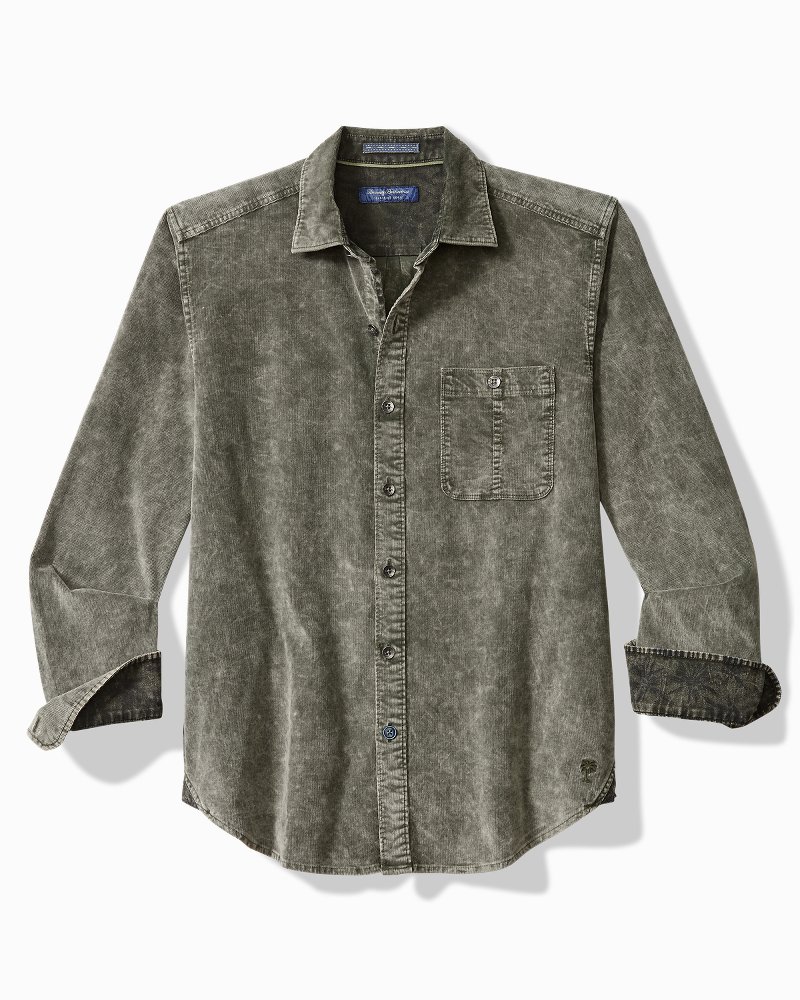 Big & Tall Coastline Cord Stretch Sun Fade Shirt