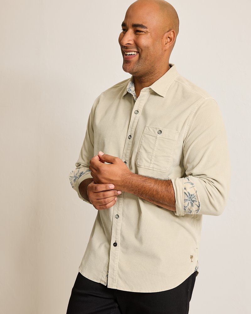 Big & Tall Coastline Cord Stretch Sun Fade Shirt