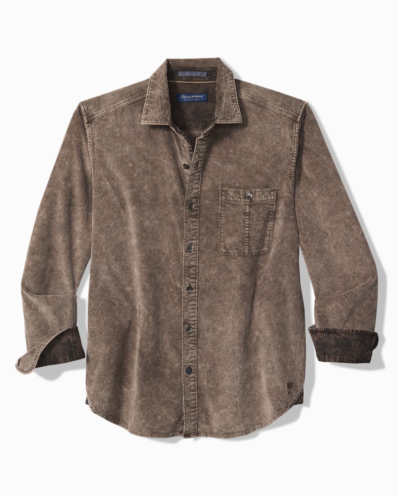 Big & Tall Coastline Cord Stretch Sun Fade Shirt