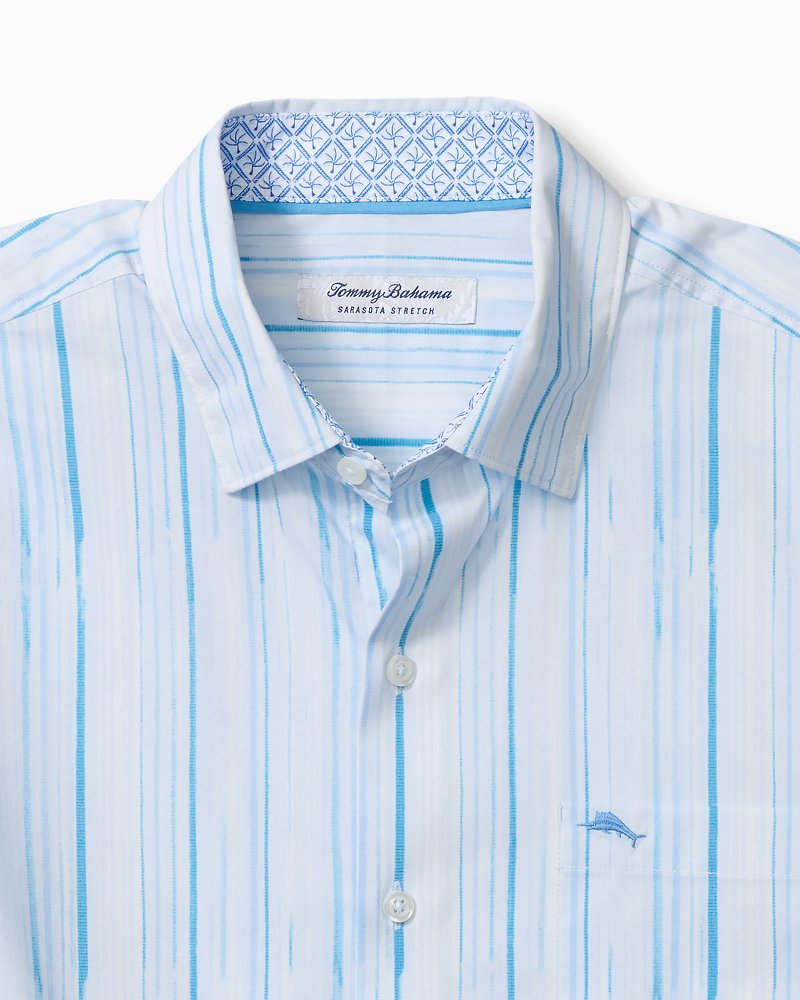 Big & Tall Sarasota Stretch Trickle Stripe IslandZone® Shirt