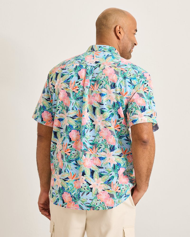Thumbnail for Big & Tall Nova Wave Jungle Party Cotton-Blend Shirt