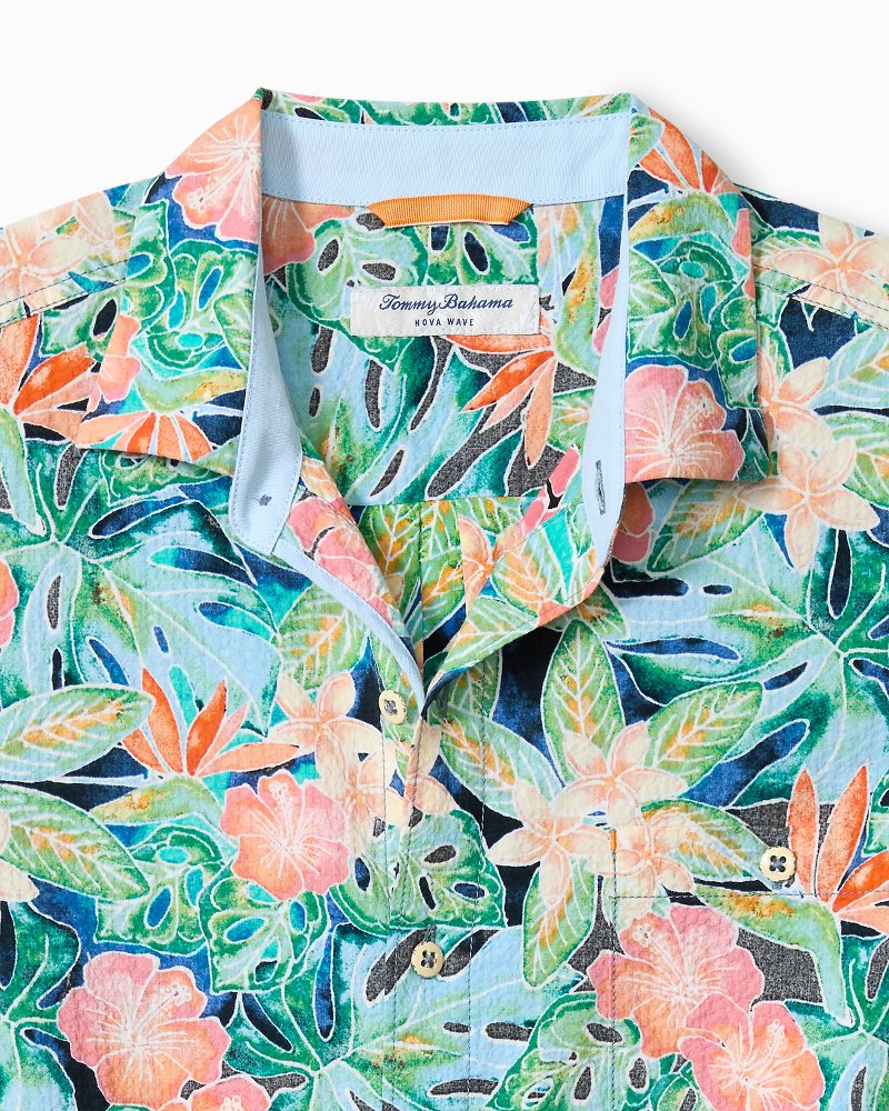 Thumbnail for Big & Tall Nova Wave Jungle Party Cotton-Blend Shirt