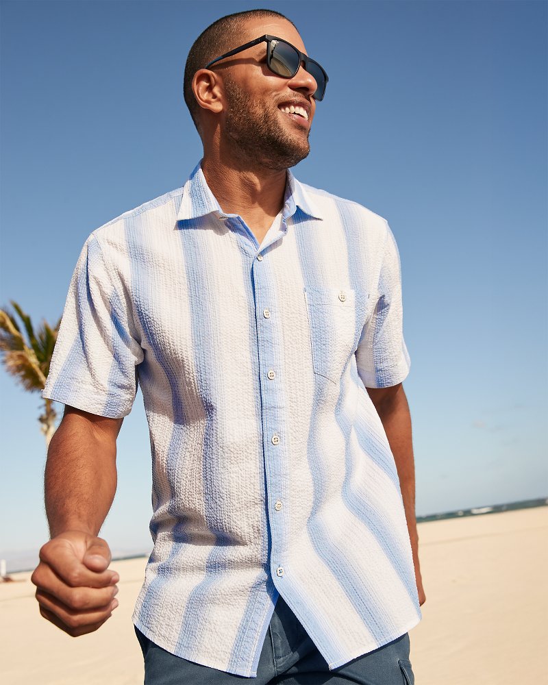 Thumbnail for Big & Tall Nova Wave Marina Stripe Shirt