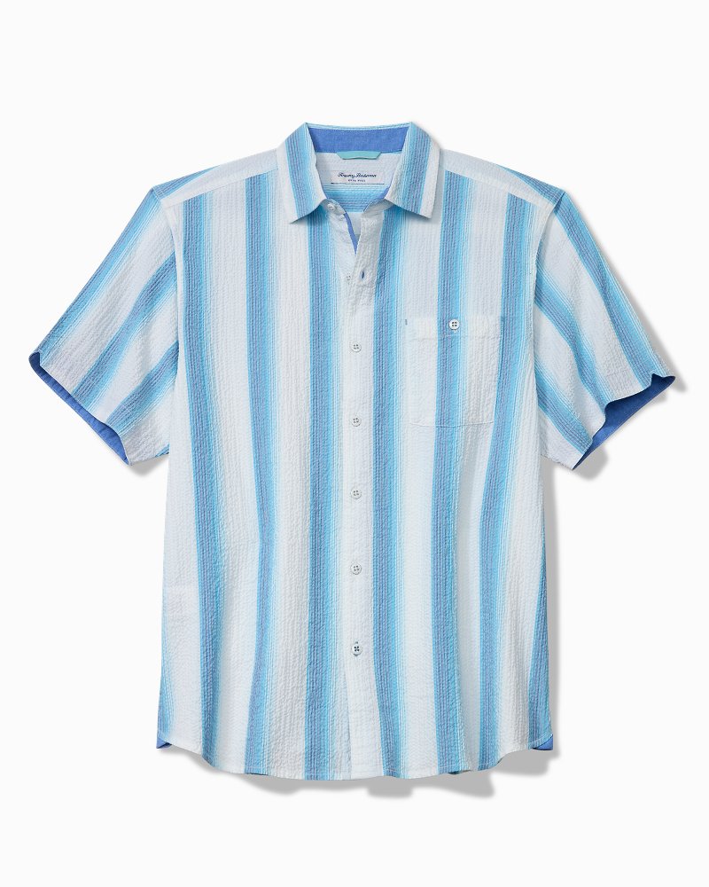 Big & Tall Nova Wave Marina Stripe Cotton-Blend Shirt