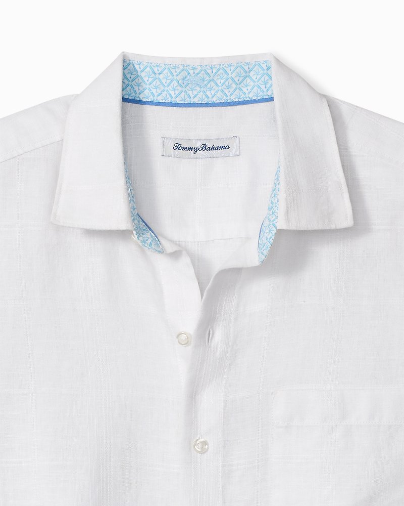 Big & Tall Paradisio Plaid Linen Long-Sleeve Shirt thumbnail 2