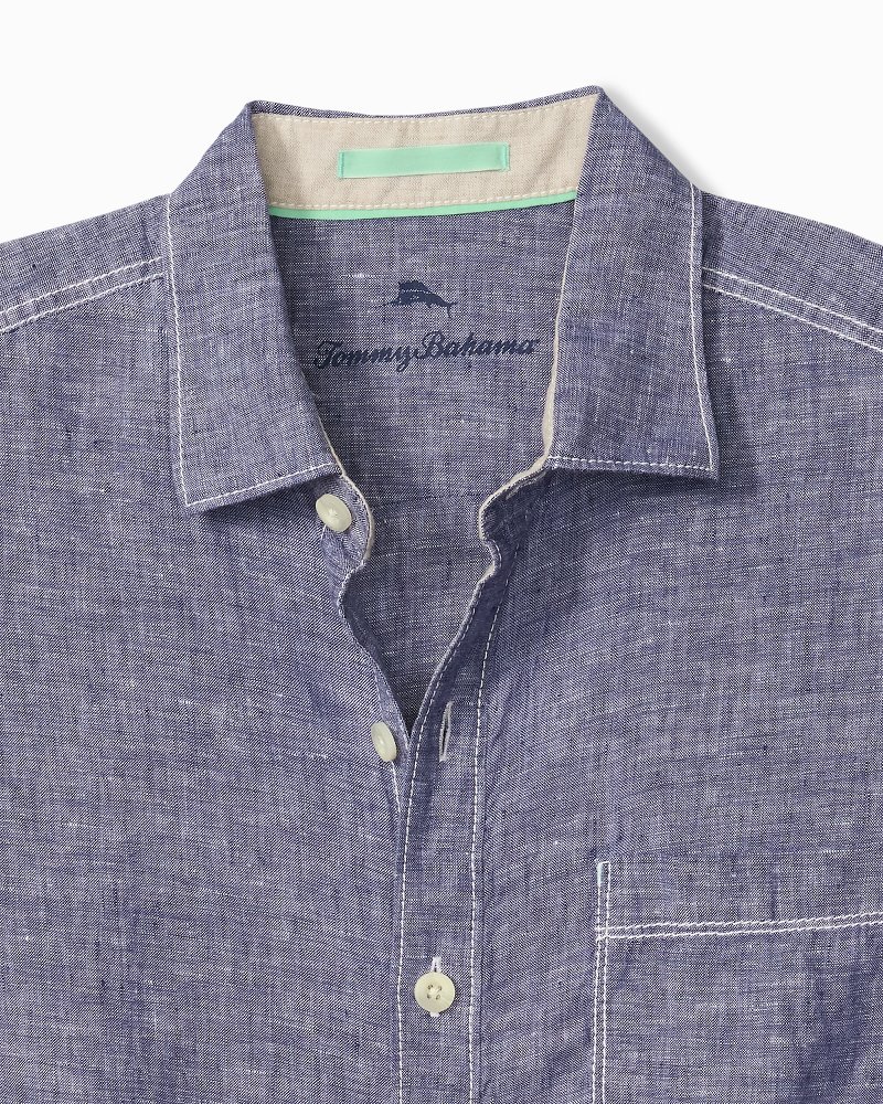 Big & Tall Paradise Breezer Linen Long-Sleeve Shirt