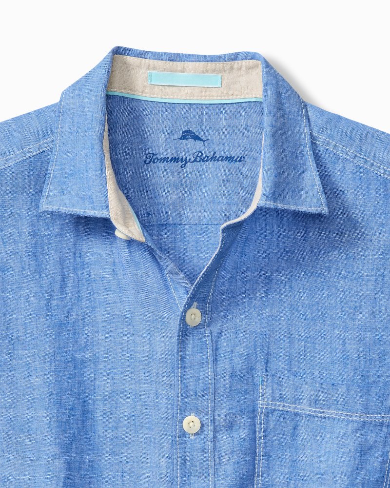 Big & Tall Paradise Breezer Linen Long-Sleeve Shirt