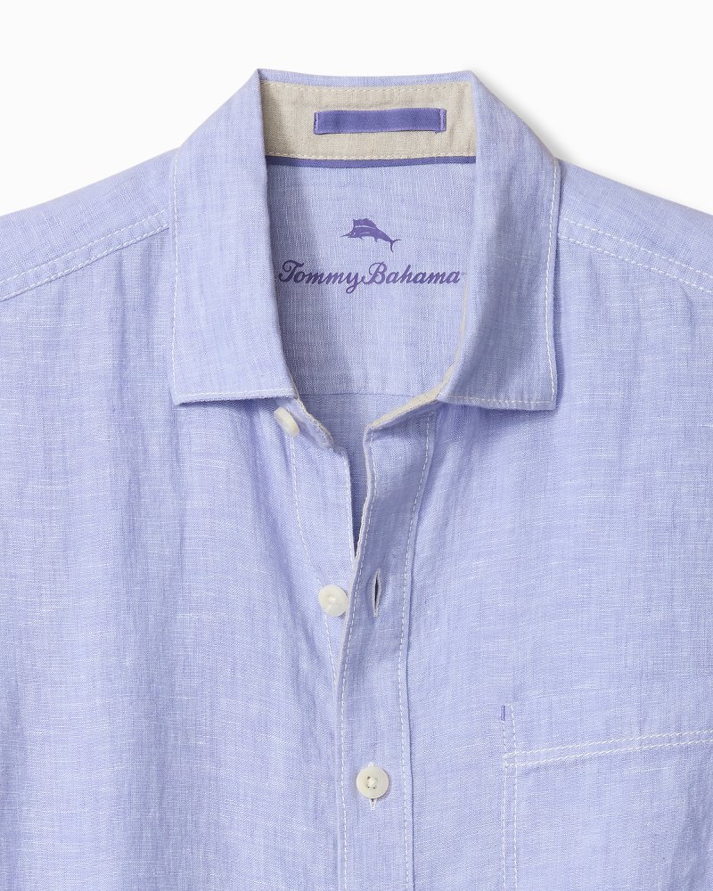 Big & Tall Paradise Breezer Linen Long-Sleeve Shirt