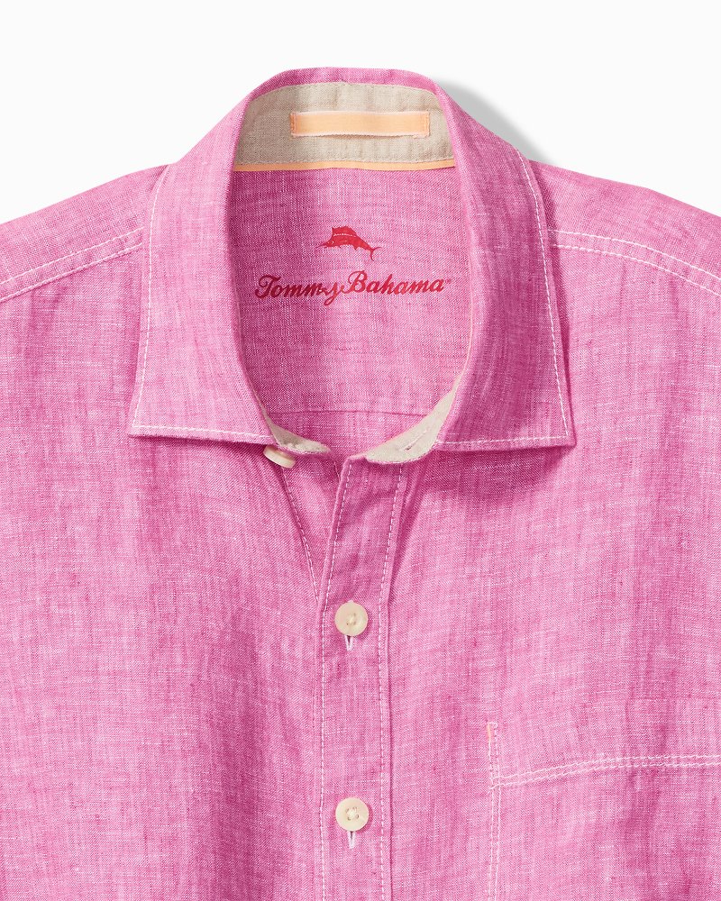 Big & Tall Paradise Breezer Linen Long-Sleeve Shirt