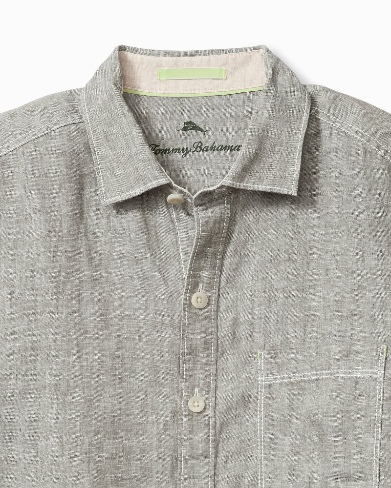 Big & Tall Paradise Breezer Linen Long-Sleeve Shirt