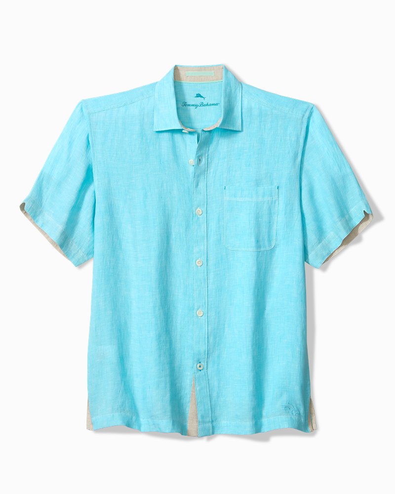 Big & Tall Paradise Breezer Linen Short-Sleeve Shirt