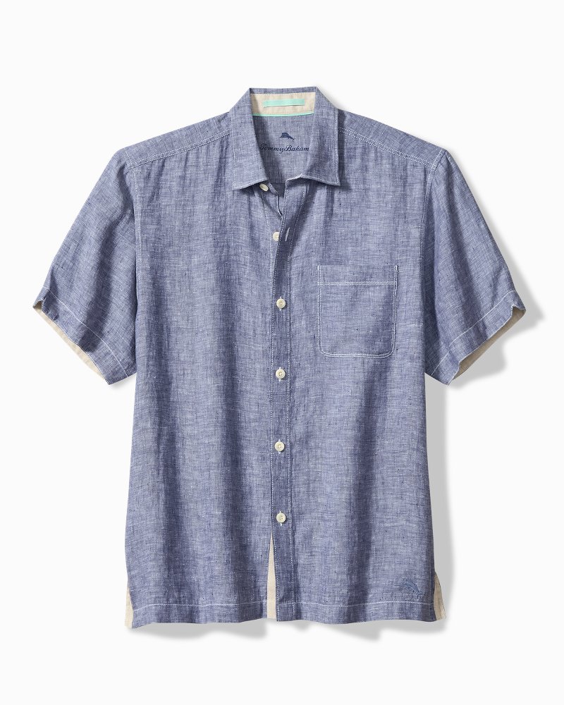 Big & Tall Paradise Breezer Linen Short-Sleeve Shirt