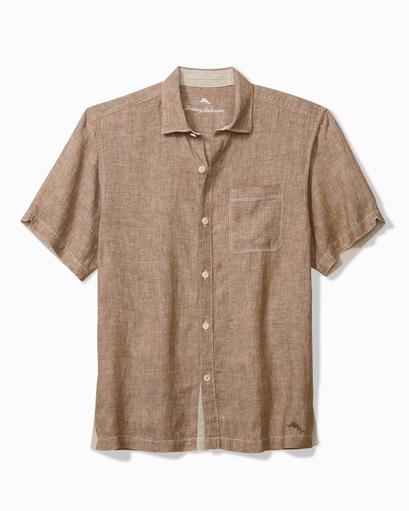 Big & Tall Paradise Breezer Linen Short-Sleeve Shirt