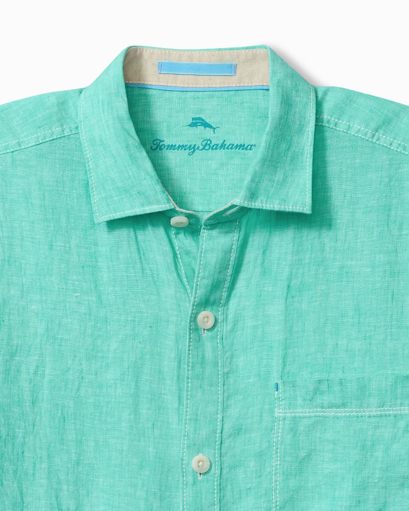 Thumbnail for Big & Tall Paradise Breezer Linen Short-Sleeve Shirt