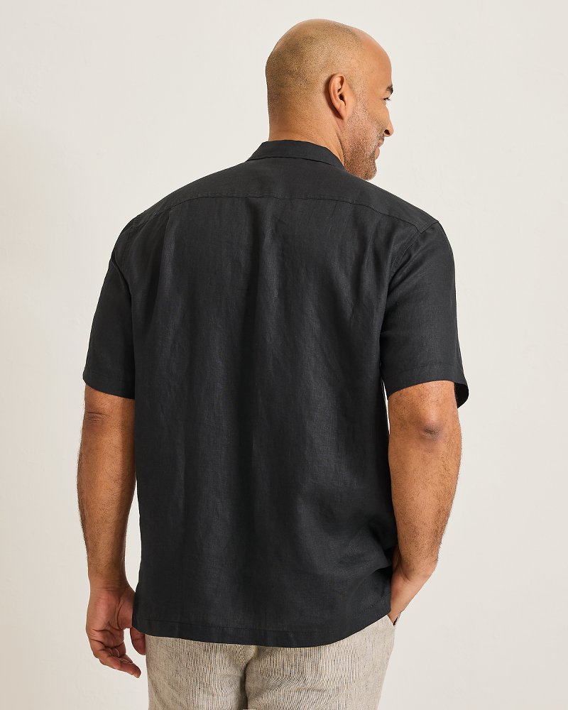 Thumbnail for Big & Tall Desert Riviera Linen Camp Shirt