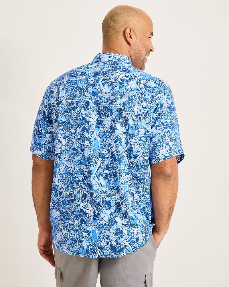Thumbnail for Big & Tall Island Mixer Silk Camp Shirt
