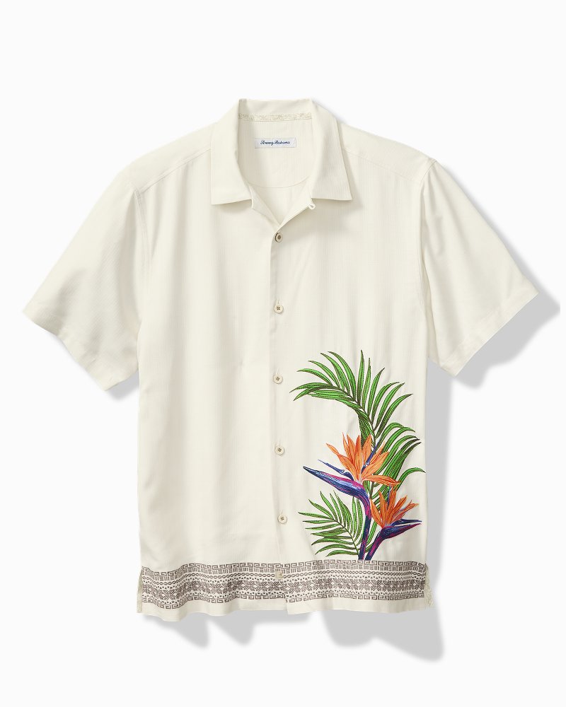 Big & Tall Viva Paradiso Silk Camp Shirt