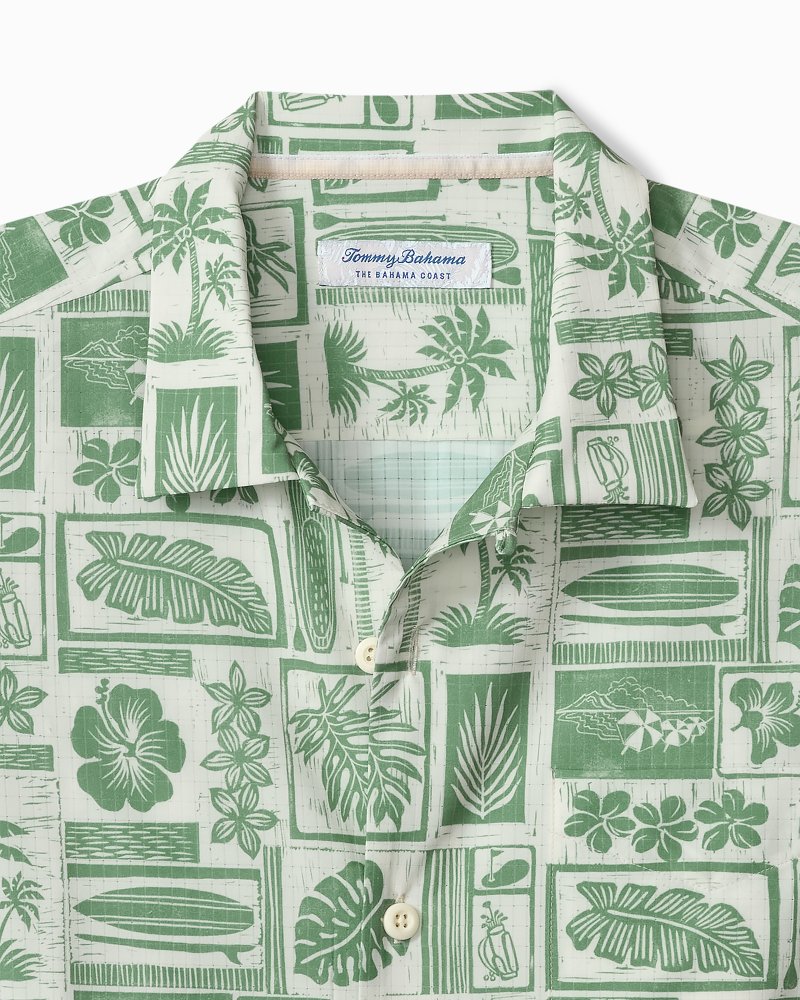 Thumbnail for Big & Tall Bahama Coast Island Stamp IslandZone Shirt