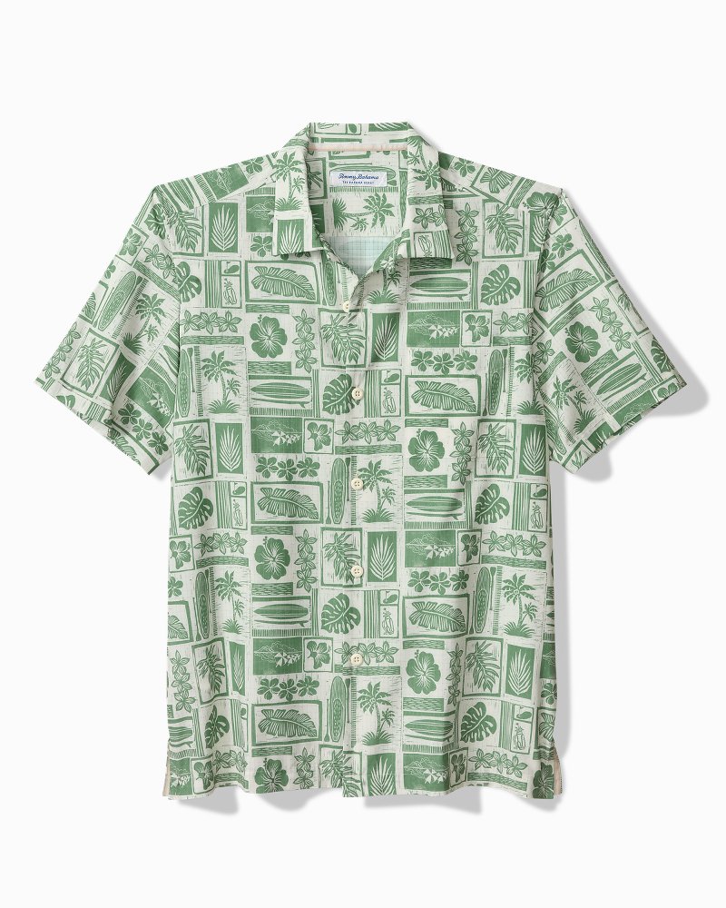 Big & Tall Bahama Coast Island Stamp IslandZone® Shirt