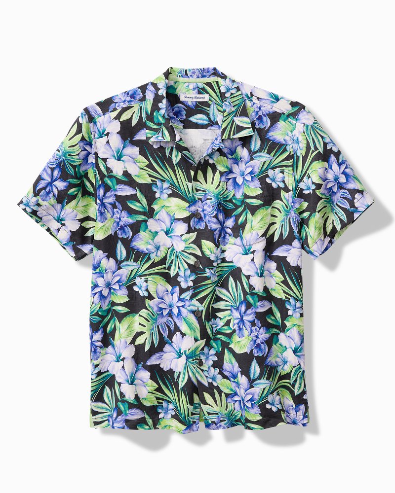 Big & Tall Garden Grotto Silk Camp Shirt