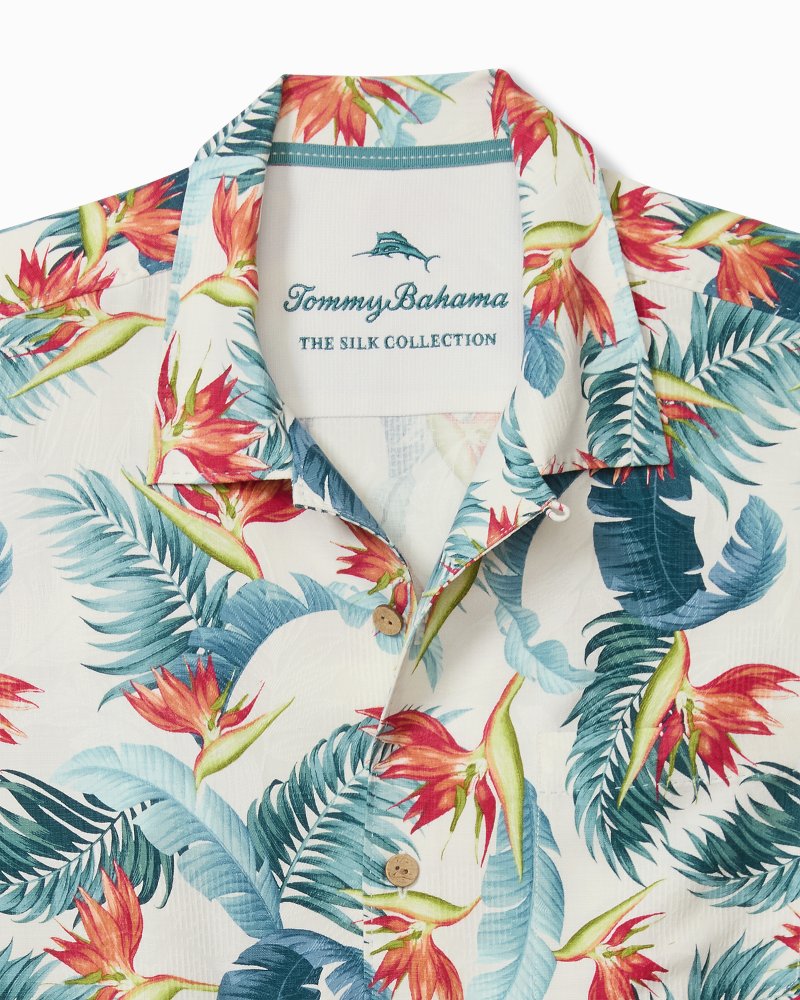 Big & Tall Garden of Hope & Courage Paradiso Sands Silk Camp Shirt thumbnail 3