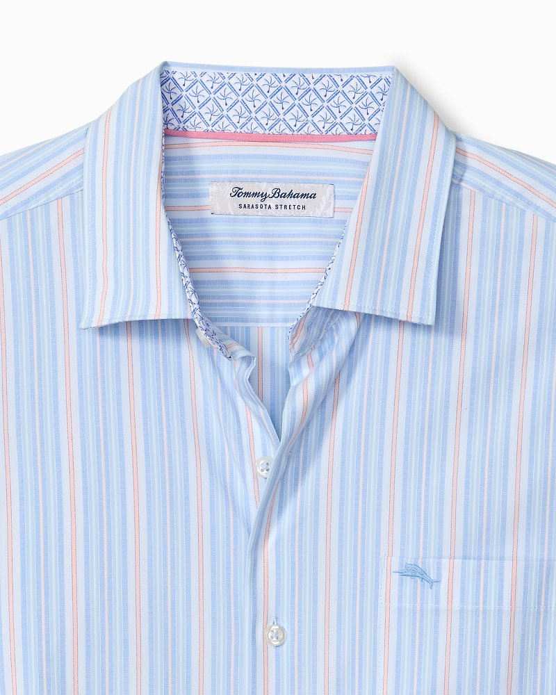 Big & Tall Sarasota Stretch Centera Stripe Shirt