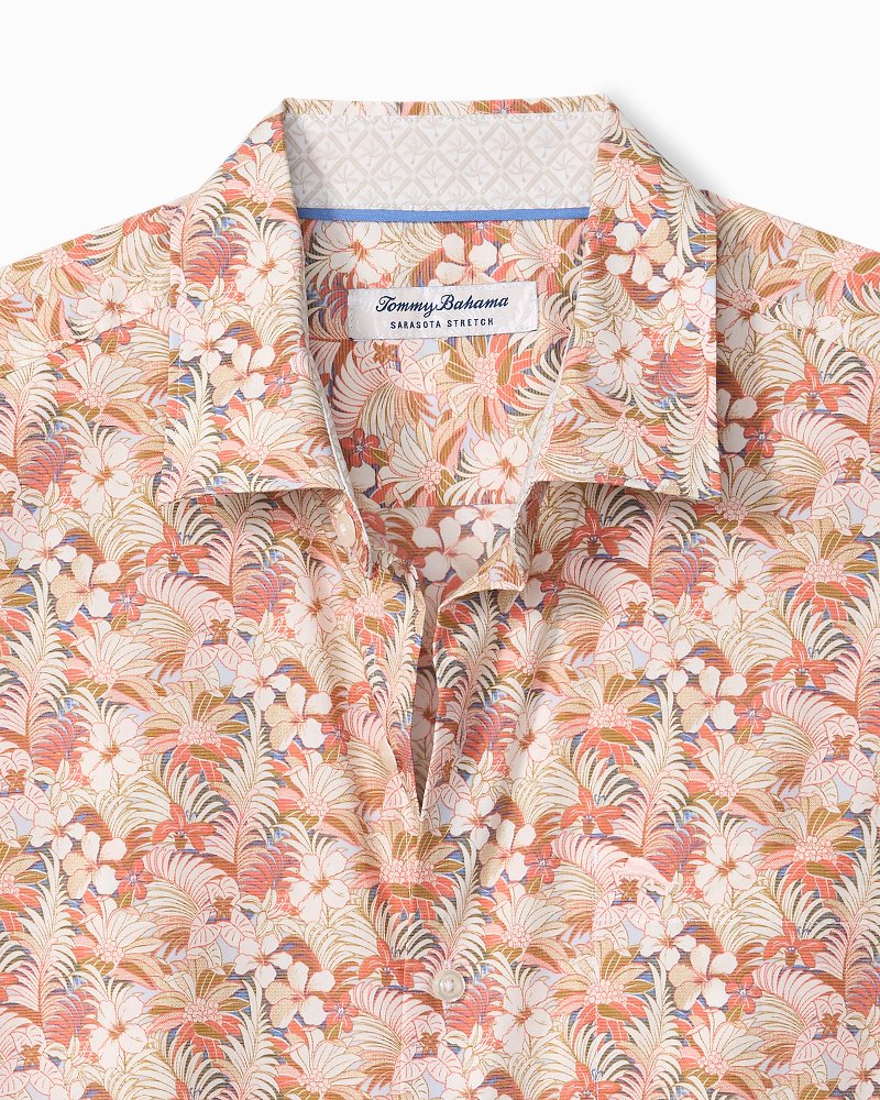 Big & Tall Sarasota Stretch Breeze Blooms IslandZone Shirt