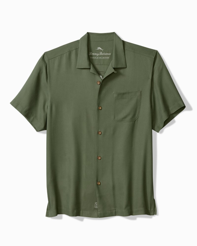 Big & Tall Sip Happens Silk Camp Shirt thumbnail 3