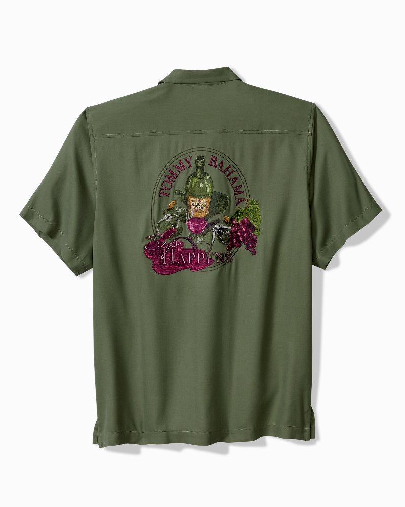 Big & Tall Sip Happens Silk Camp Shirt