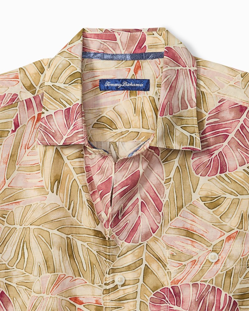 Big & Tall Sand Linen Villa Nueva Vines Shirt