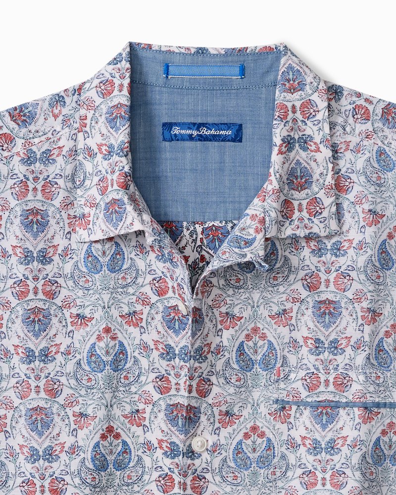 Big & Tall Sand Linen Santa Rosa Gardens Shirt